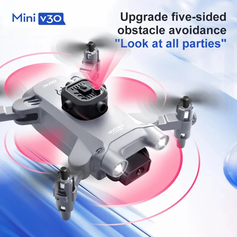 XIAOMI V30 Mini Drone 4DRC  with Camera HD 4K 1080P FPV RC Drones Profesional Five-sided Obstacle Avoidance Helicopter Drone Toy